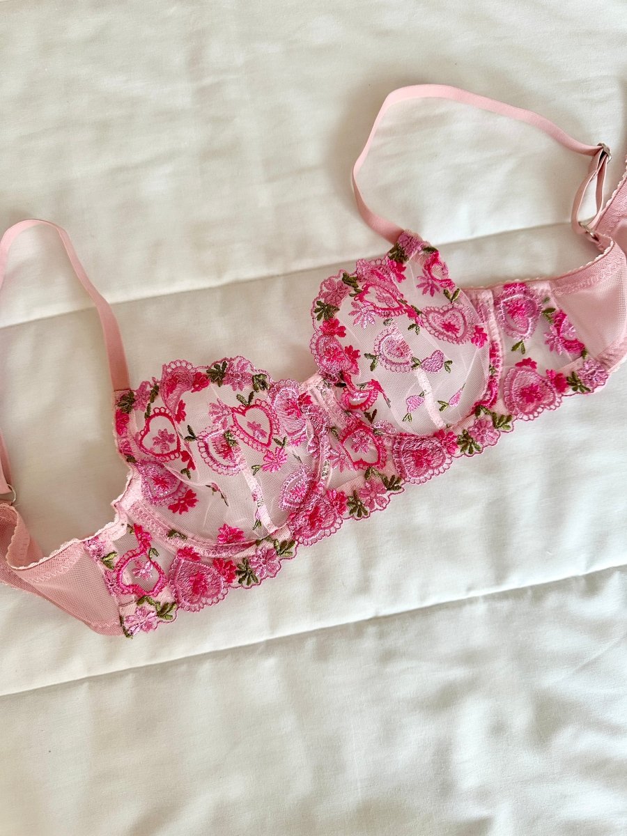 Belma Pembe Bralet Takım - Feruz Design
