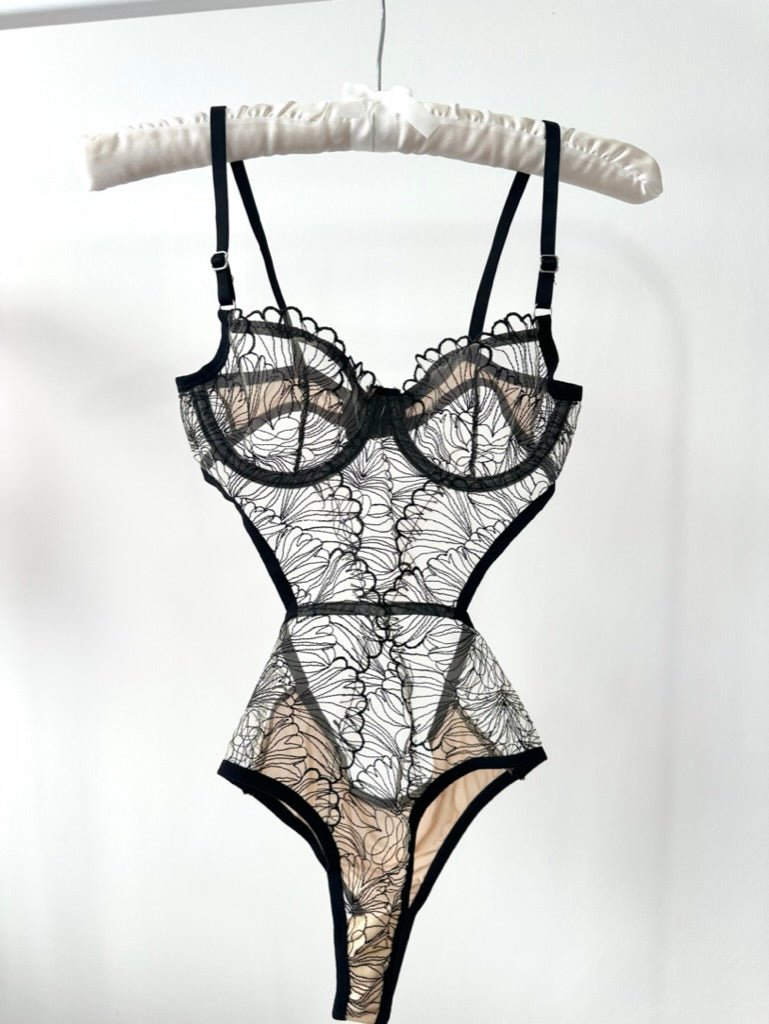 Blair Siyah Bodysuit - Feruz Design