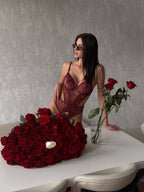 Parme Bordo Bodysuit.
