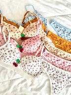 Cherry Beyaz Dolgulu Sütyen Takım - Feruz Design