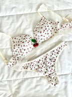Cherry Beyaz Dolgulu Sütyen Takım - Feruz Design