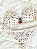 Cherry Beyaz Dolgulu Sütyen Takım - Feruz Design