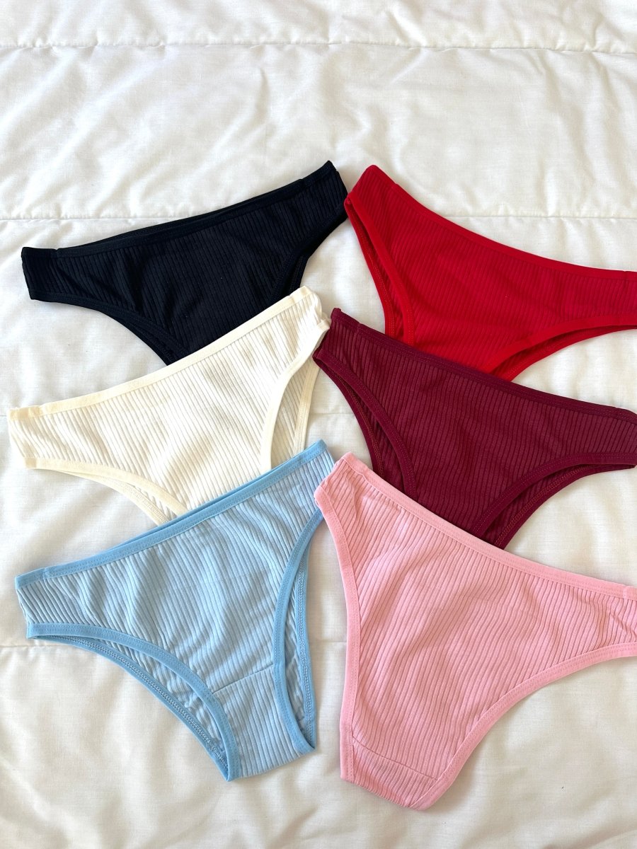 Chloe 6'lı %100 Pamuk Slip Külot - Feruz Design