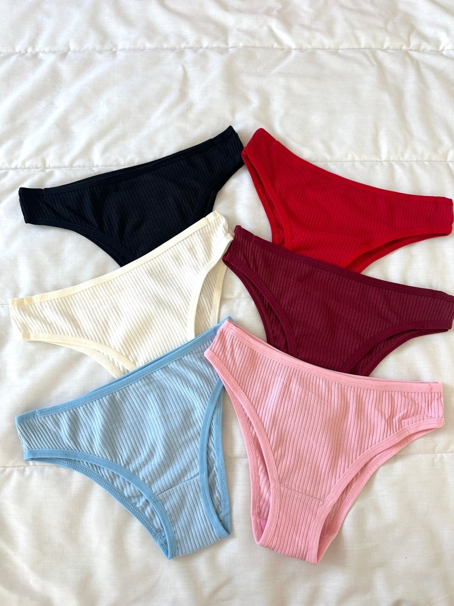 Chloe 6'lı %100 Pamuk Slip Külot - Feruz Design