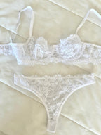 Colette Beyaz Balenli Sütyen Takım - Feruz Design