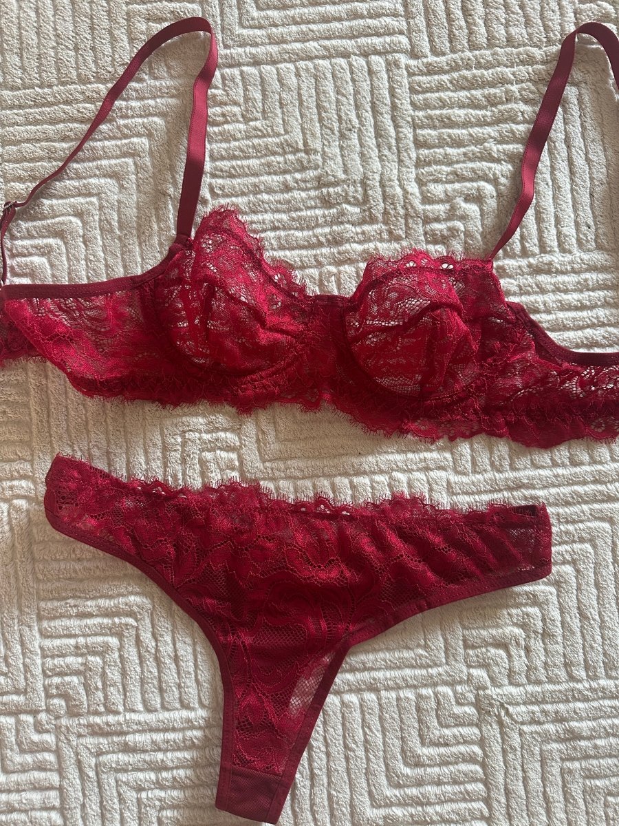 Colette Bordo Balenli Sütyen Takım - Feruz Design