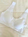 Comfort Beyaz Lazer Kesim Düğmeli Sütyen - Feruz Design