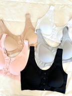 Comfort Pembe Lazer Kesim Düğmeli Sütyen - Feruz Design