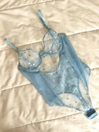 Elodi Mavi Kalpli Bodysuit - Feruz Design
