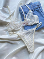 Emma Beyaz Bralet Takım - Feruz Design