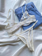 Emma Beyaz Bralet Takım - Feruz Design