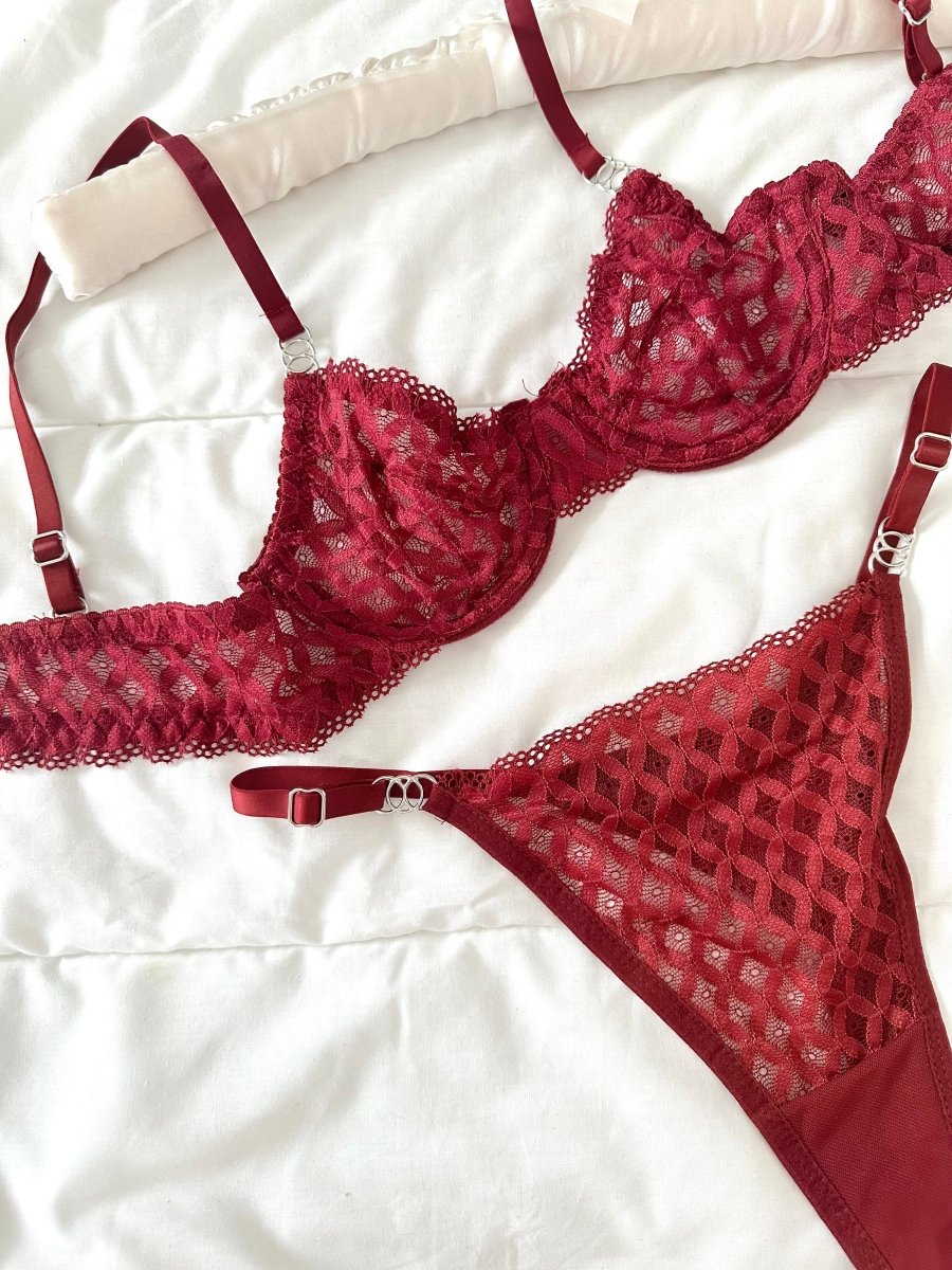 Emma Bordo Bralet Takım - Feruz Design
