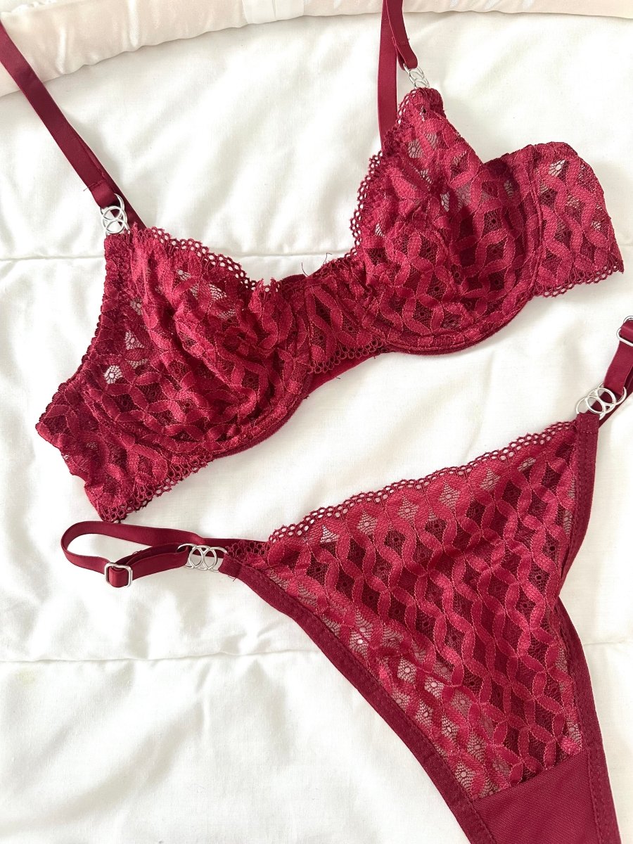 Emma Bordo Bralet Takım - Feruz Design