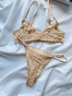 Emma Krem Bralet Takım - Feruz Design