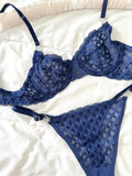 Emma Lacivert Bralet Takım - Feruz Design