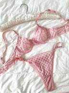 Emma Pembe Bralet Takım - Feruz Design