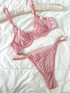 Emma Pembe Bralet Takım - Feruz Design