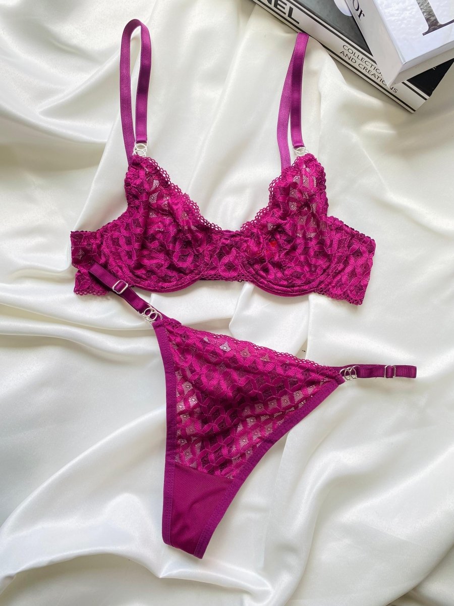 Emma Vişne Bralet Takım - Feruz Design