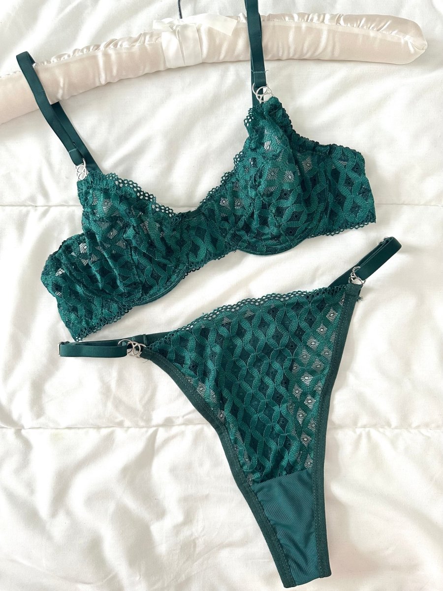 Emma Yeşil Bralet Takım - Feruz Design