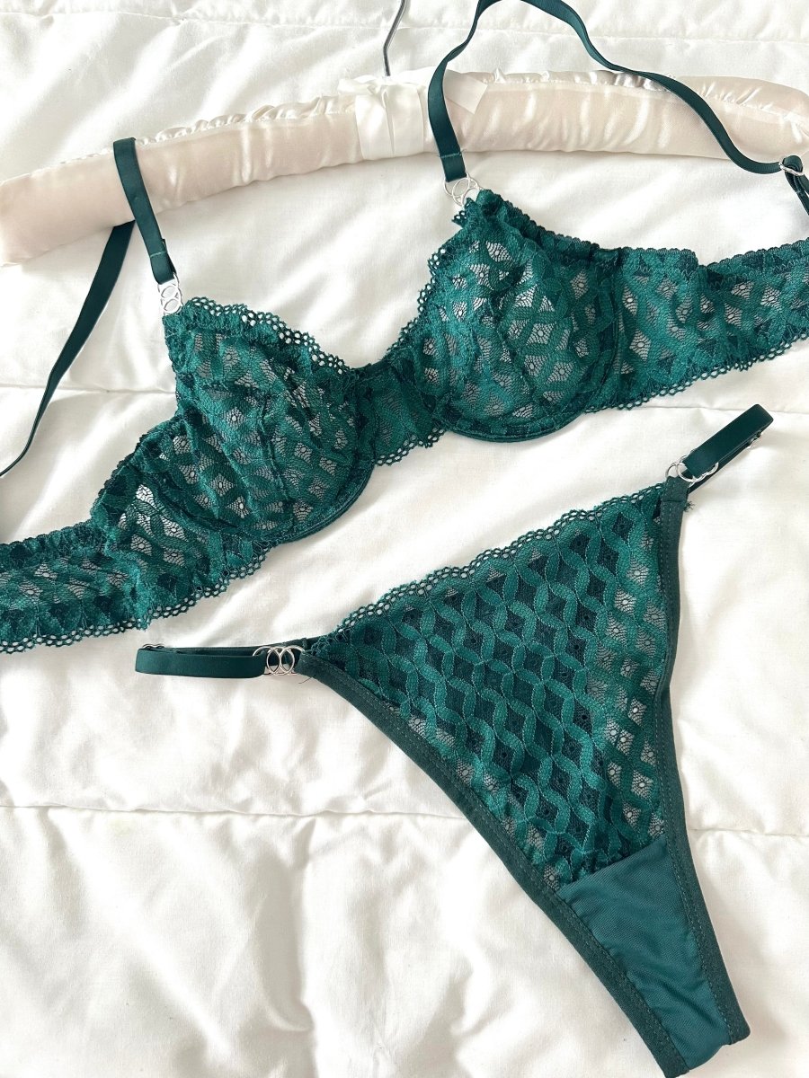 Emma Yeşil Bralet Takım - Feruz Design