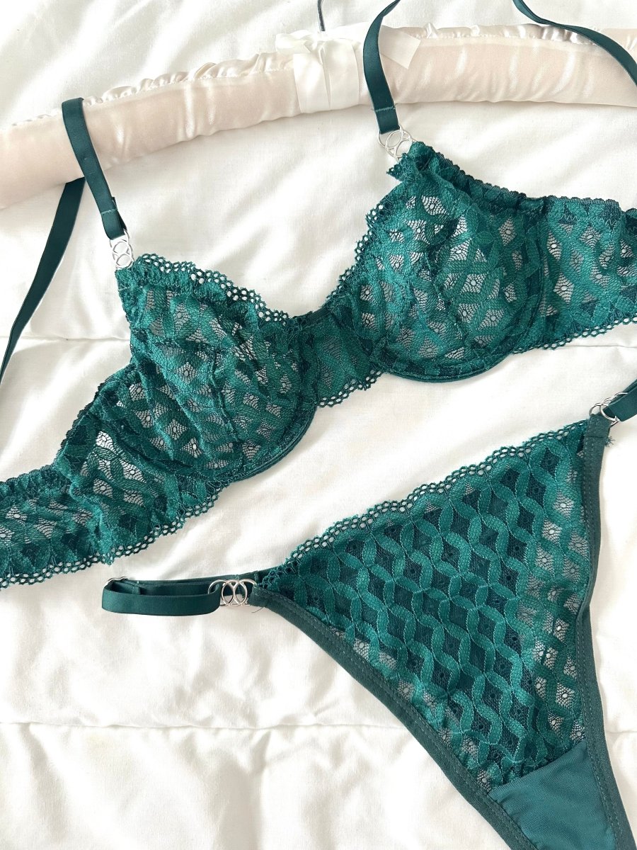 Emma Yeşil Bralet Takım - Feruz Design