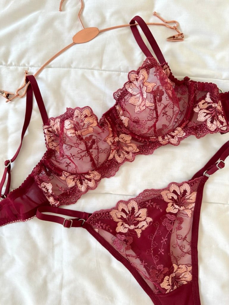 Hestia Bordo Bralet Takım - Feruz Design