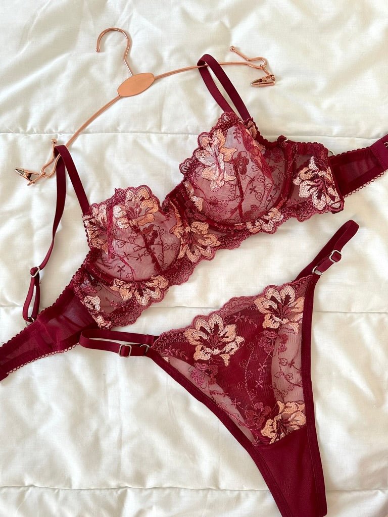 Hestia Bordo Bralet Takım - Feruz Design