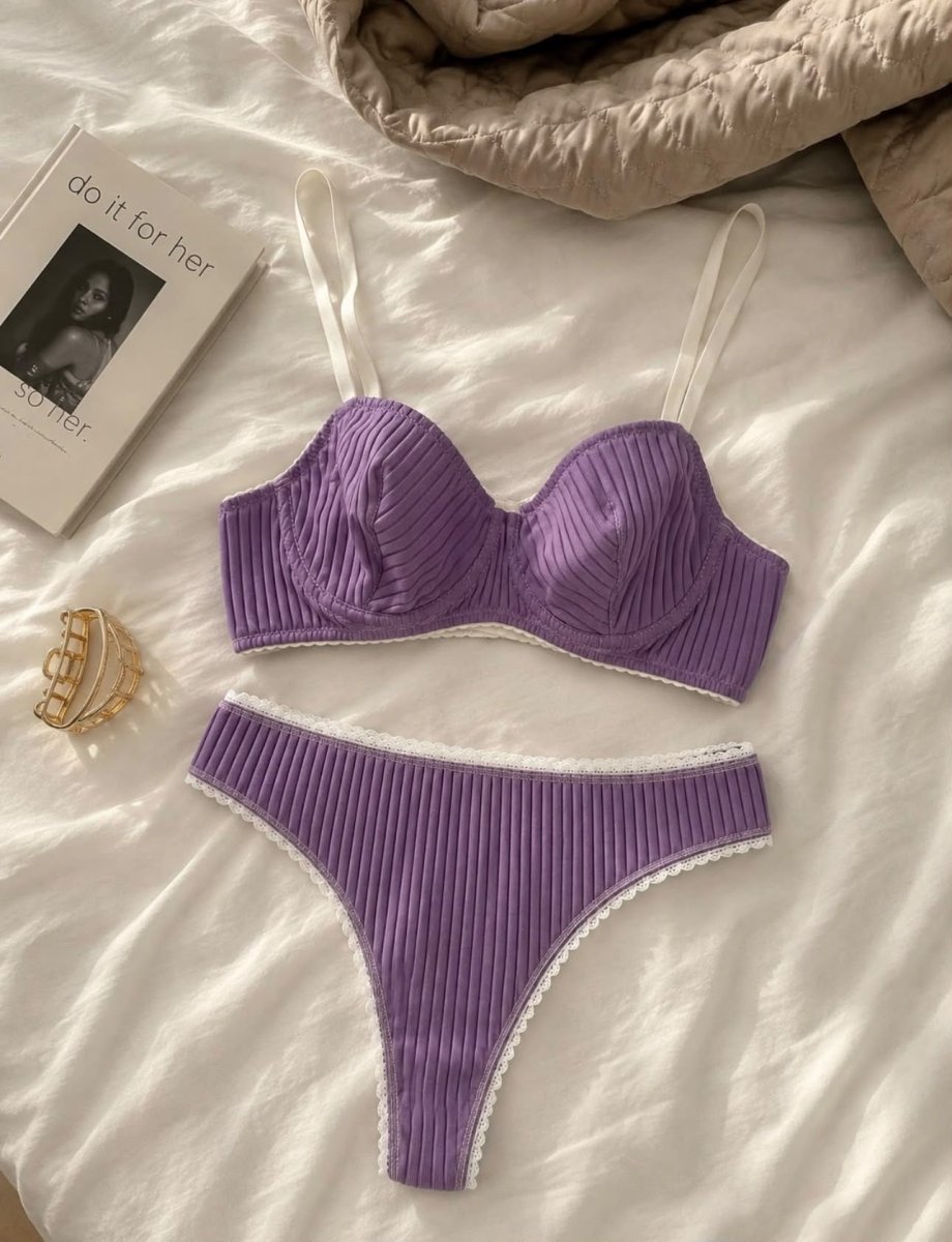 Kate Mor Pamuklu Sütyen Takımı - Feruz Design