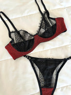 Laddy Kırmızı Bralet Takım - Feruz Design