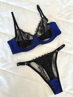 Laddy Lacivert Bralet Takım - Feruz Design