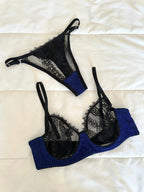 Laddy Lacivert Bralet Takım - Feruz Design