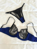 Laddy Lacivert Bralet Takım - Feruz Design