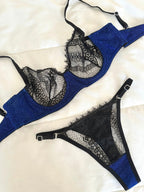 Laddy Lacivert Bralet Takım - Feruz Design