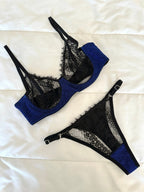 Laddy Lacivert Bralet Takım - Feruz Design