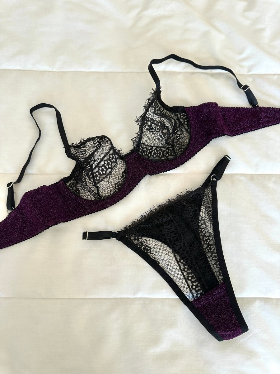 Laddy Mor Bralet Takım - Feruz Design