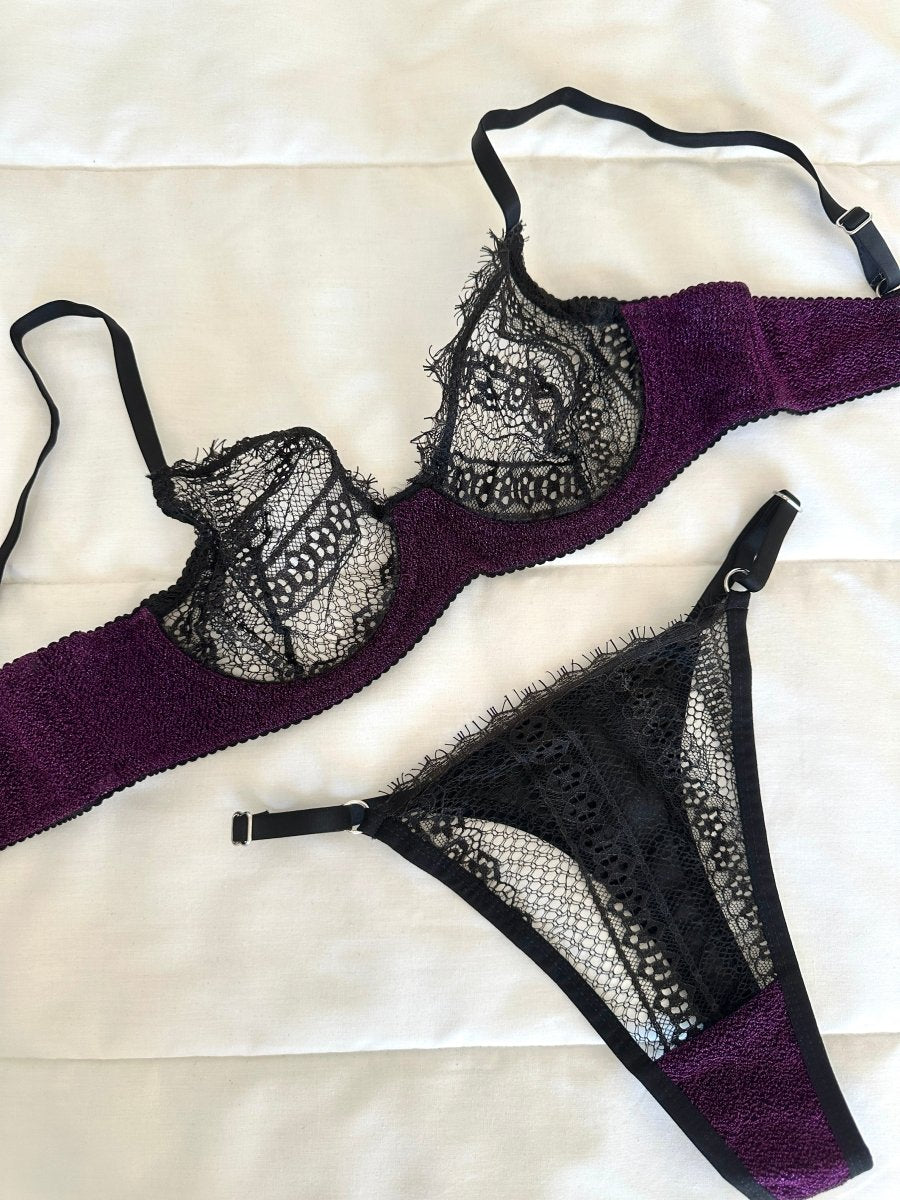 Laddy Mor Bralet Takım - Feruz Design
