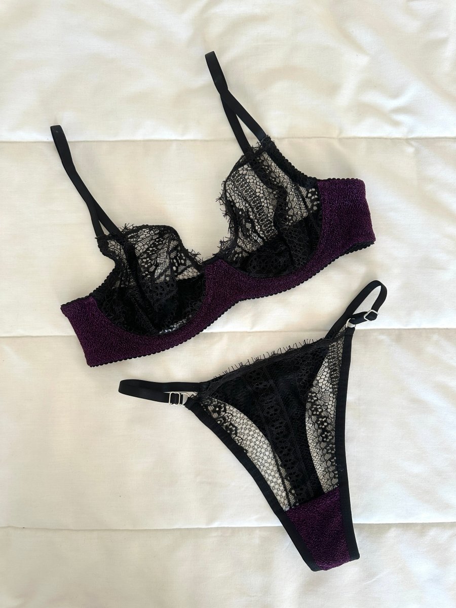 Laddy Mor Bralet Takım - Feruz Design