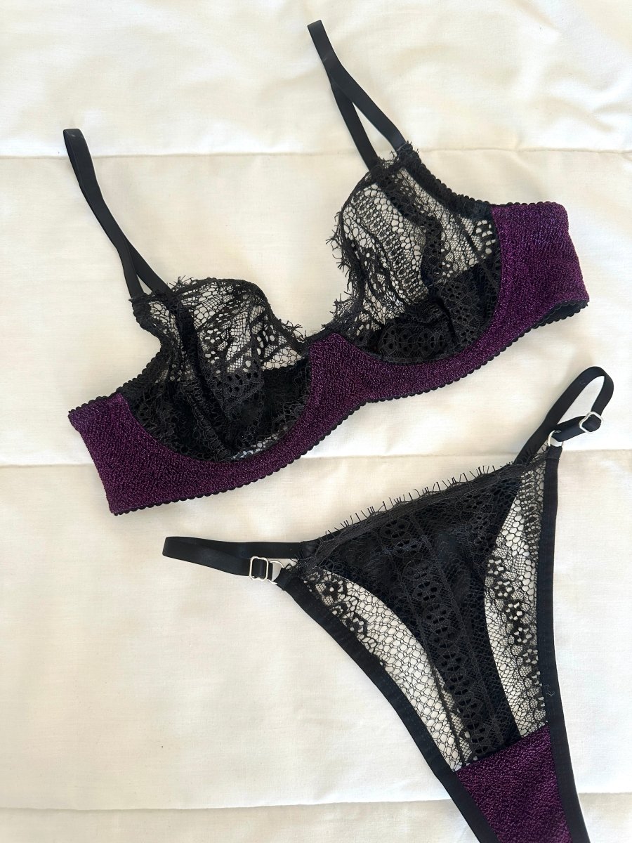 Laddy Mor Bralet Takım - Feruz Design