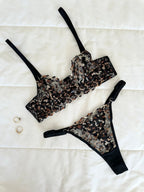 Leopard Balenli Sütyen Takımı - Feruz Design