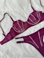 Lori Simli Vişne Bralet Takım - Feruz Design