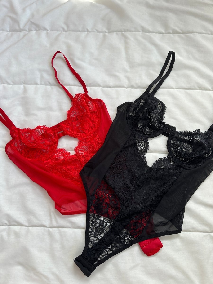 Love Delight Dantel Bodysuit - Feruz Design