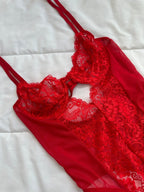 Love Delight Dantel Bodysuit - Feruz Design