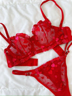 Love'l Kırmızı Bralet Takım - Feruz Design