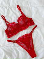 Love'l Kırmızı Bralet Takım - Feruz Design