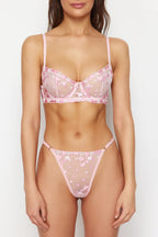 Love'I Pembe Bralet Takım.