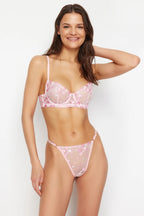 Love'I Pembe Bralet Takım.