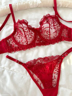 Marte Kırmızı Bralet Takım - Feruz Design
