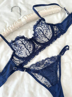 Marte Lacivert Bralet Takım - Feruz Design