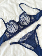 Marte Lacivert Bralet Takım - Feruz Design