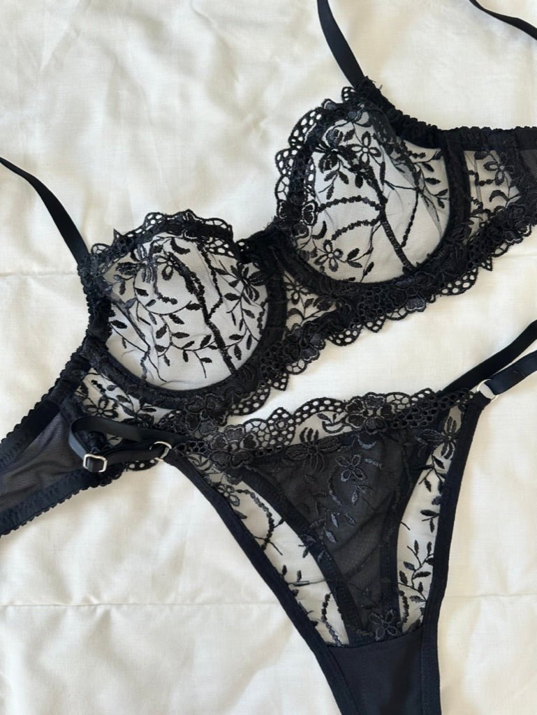 Marte Siyah Bralet Takım - Feruz Design